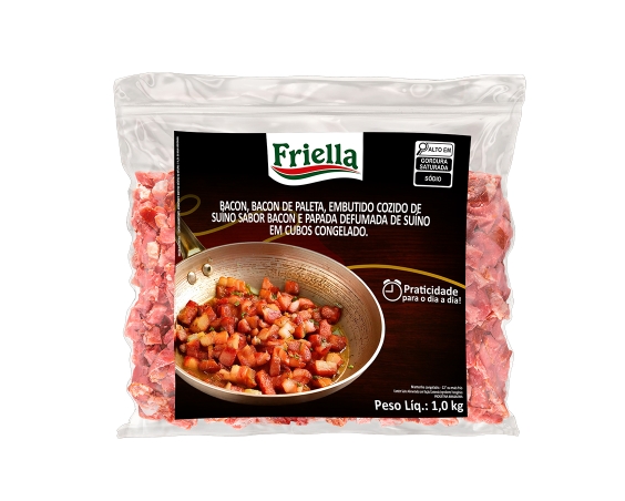 Foto do produto Bacon em Cubos 1kg
