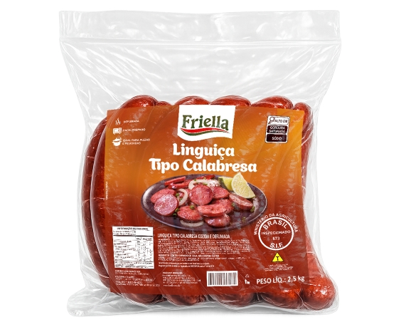 Foto do produto Linguiça Calabresa 2,5Kg