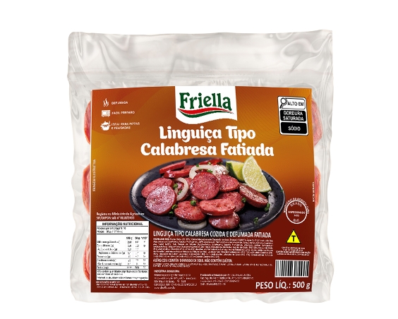 Foto do produto Linguiça Tipo Calabresa Fatiada